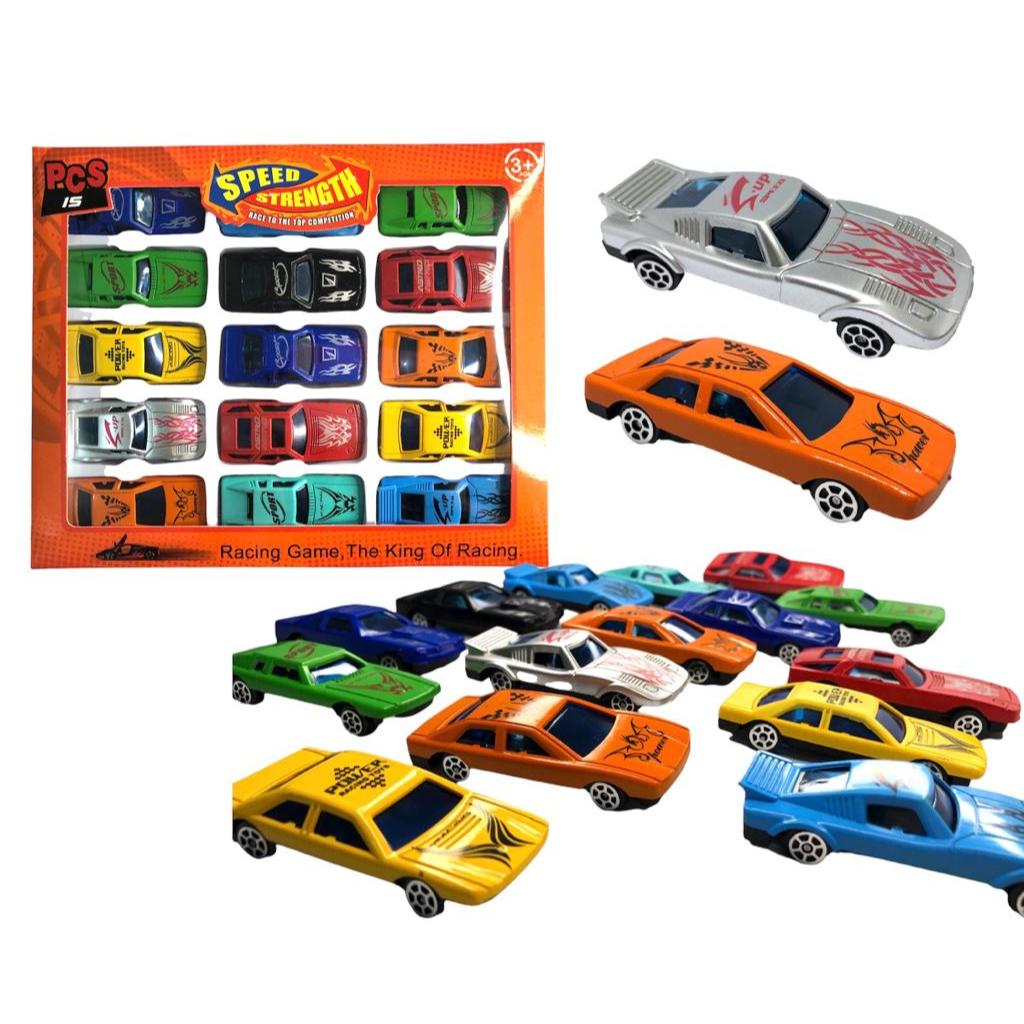 Kit Com 5 a 45 Carrinhos Coloridos Coleção Carros De Brinquedo tipo Colecionavel Action Racing Nasca