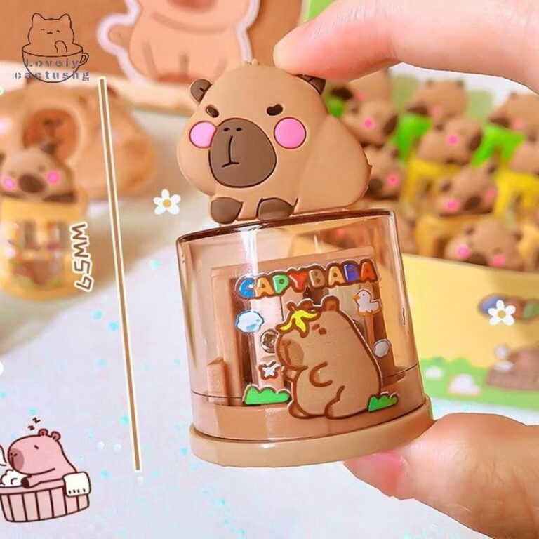 Apontador de Lápis Duplo capivara com depósito e