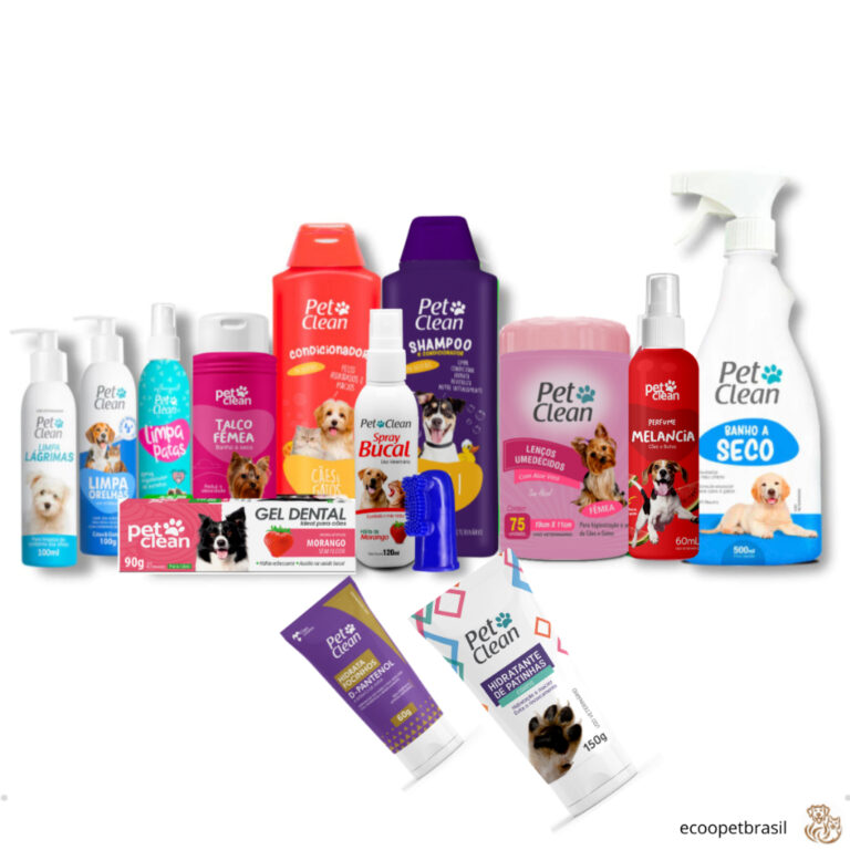 Kit Banho Completo Cães e Gatos Fêmea Pet Clean 