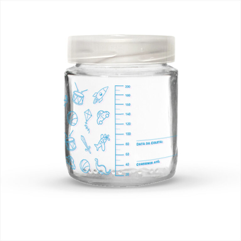 Kit 4 Potes Amamentação / Leite Materno Com Grad