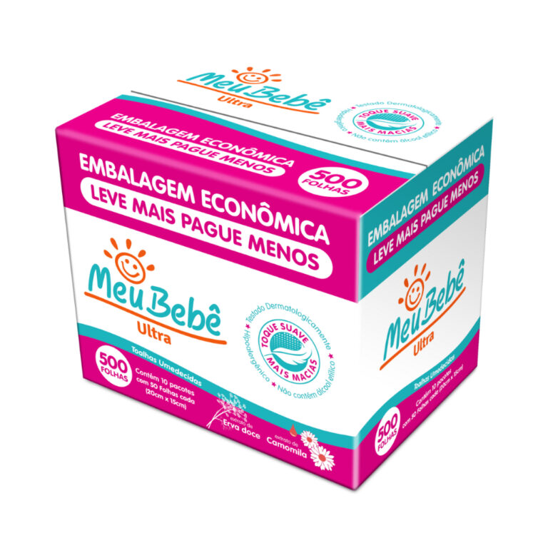 TOALHA UMEDECIDA MEU BEBE ULTRA PACK 500 (10und x 