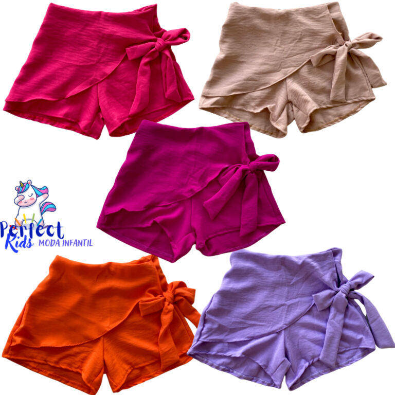 SHORT SAIA INFANTIL E INFANTO-JUVENIL FEMININO MEN