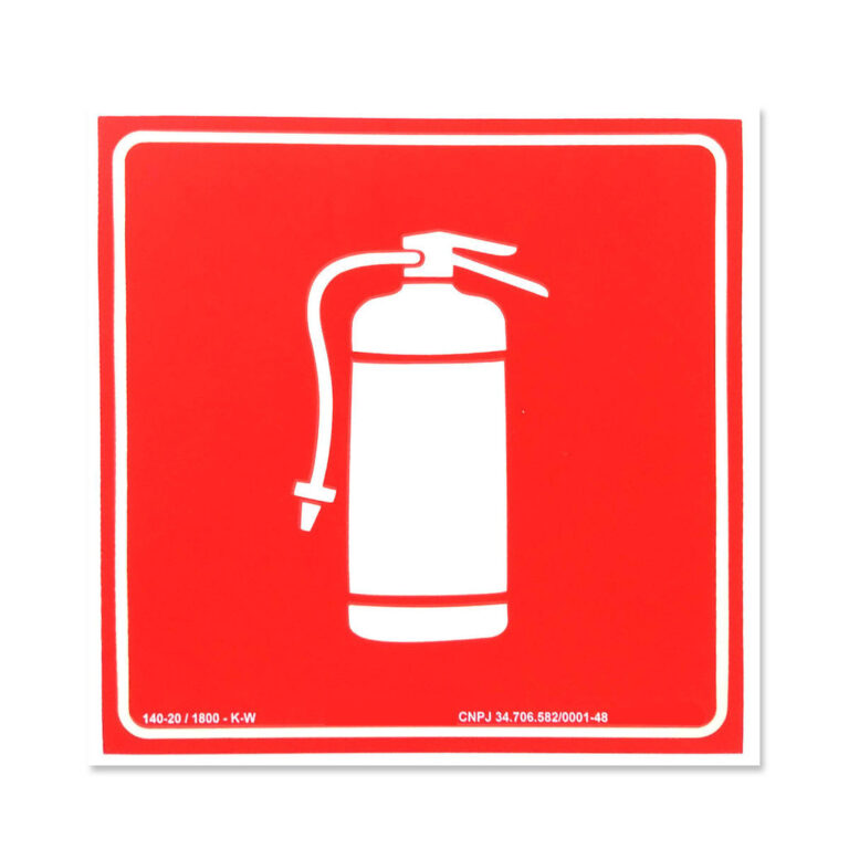 Placa Extintor E5 Sinalização Bombeiros Fotolumi