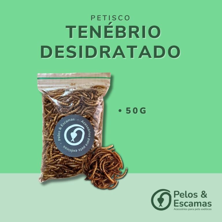 Tenébrio Desidratado (petisco para roedores e ave