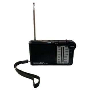 Mini Rádio Portátil Bandas AM e FM A Pilha GT-15