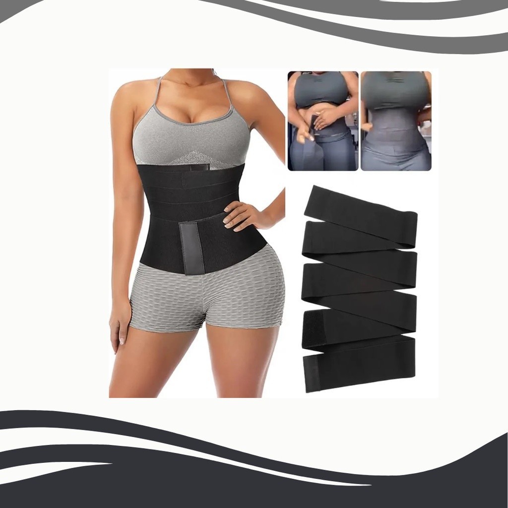 Cinta Faixa 3 ou 5 metros Redutor De Medidas Ajustável Modeladora Corporal Twister Barriga Graci