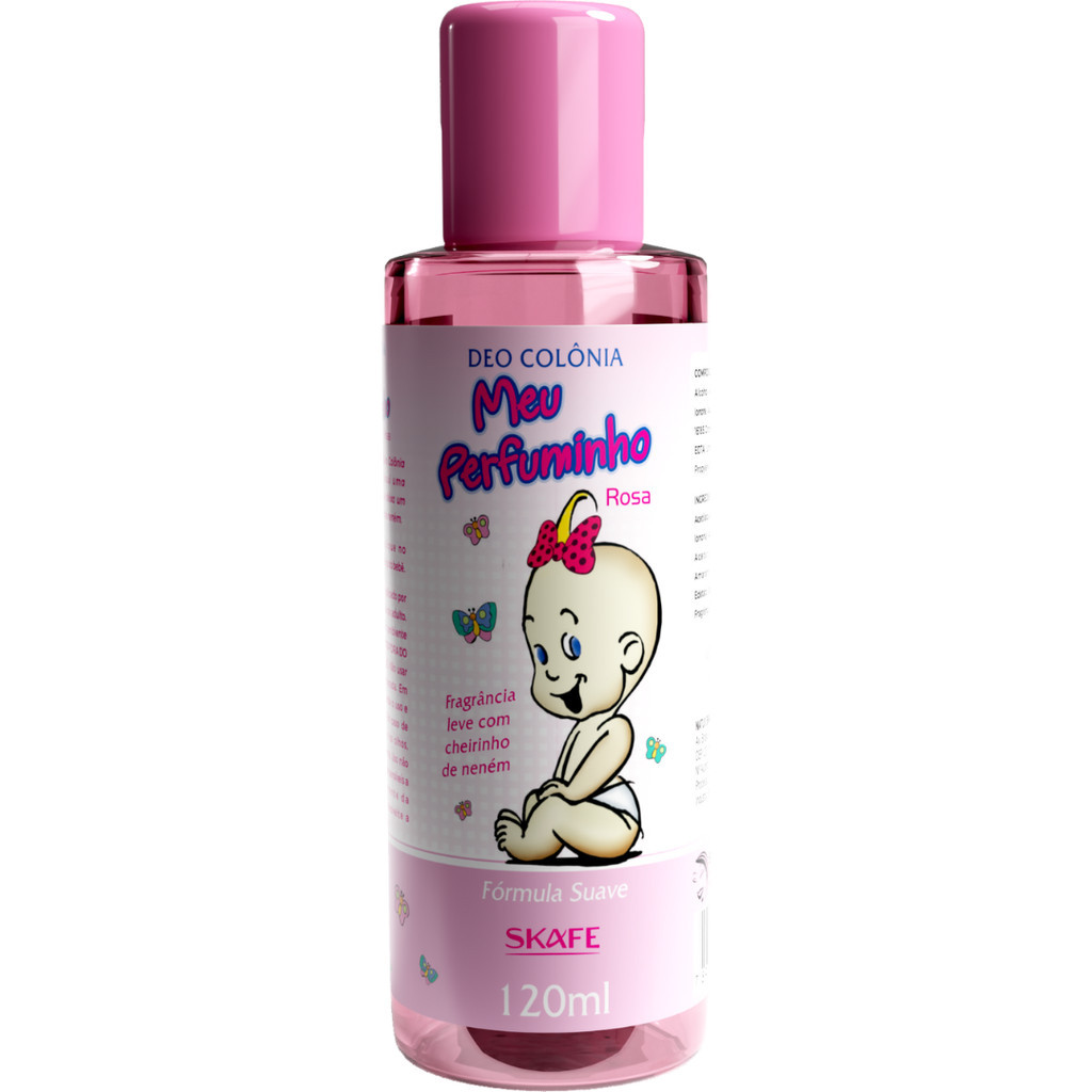 Colônia Infantil Meu Perfuminho Rosa 120ml