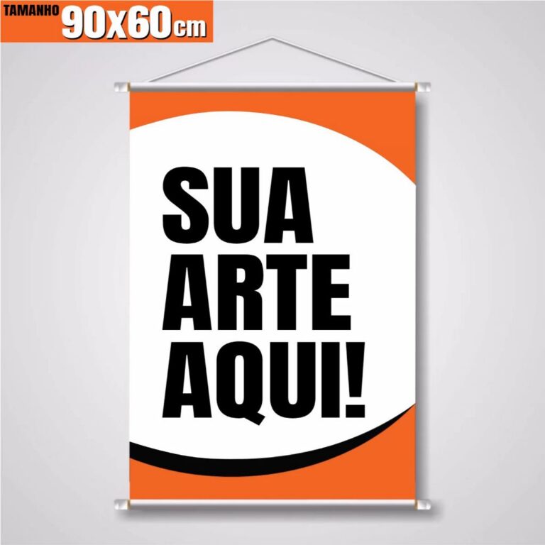 Banner (Com sua arte) 90x60cm – Alta qualida