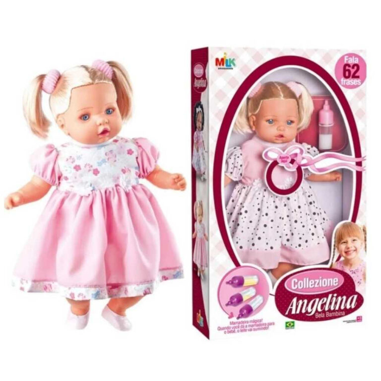 Boneca Grande Angelina Loira Fala 62 Frases Tipo R