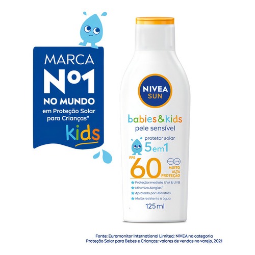 Protetor Nivea  Kids Fps60 100ml