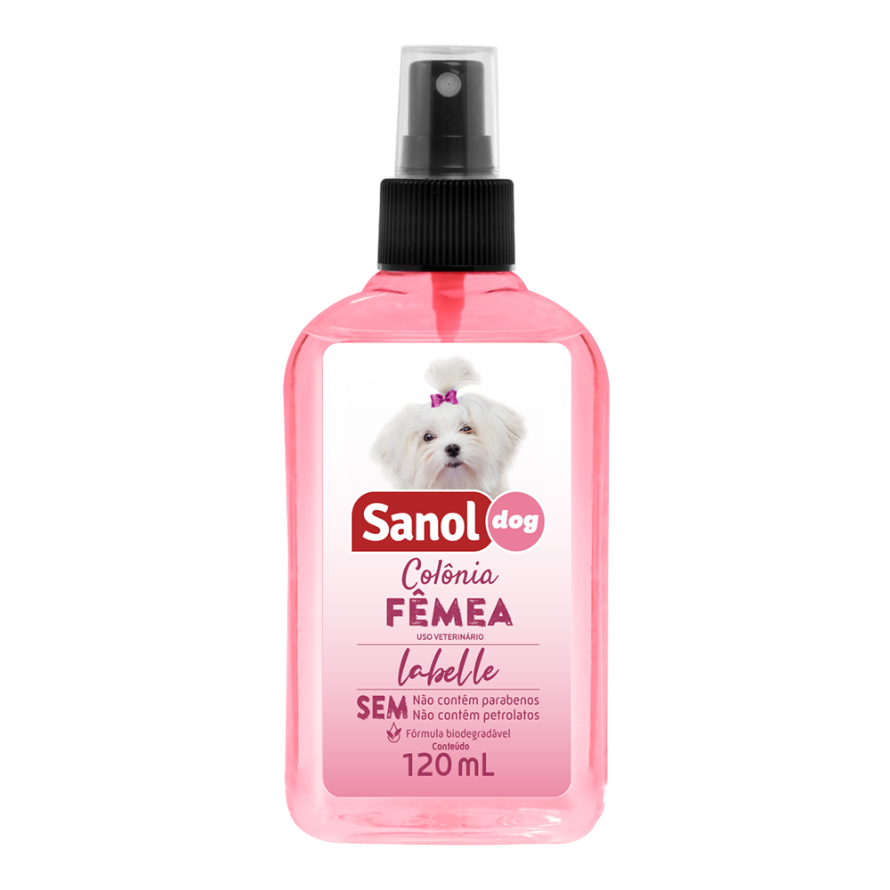 Colônia Sanol Dog Fêmea Labelle 120ml
