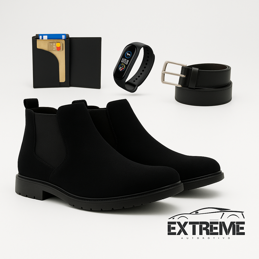 Botina Bota Chelsea Reforçada Cano Baixo