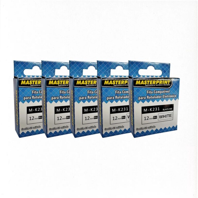 Kit 5 Fitas Compatíveis para Rotulador Eletrônic