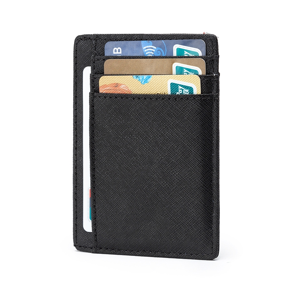 Carteira Porta Cartão Slim CNH Reforçada Masculina Zíper Crosswave