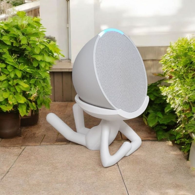 Suporte Alexa Echo POP, DOT 3, 4, 5 e ECHO MAX.Escultura Robert CARROS. PORSCHE E FERRARI, decoração