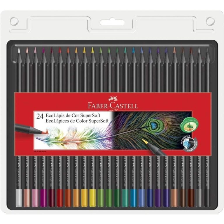 Lápis de Cor, Faber-Castell, EcoLápis Supersoft,