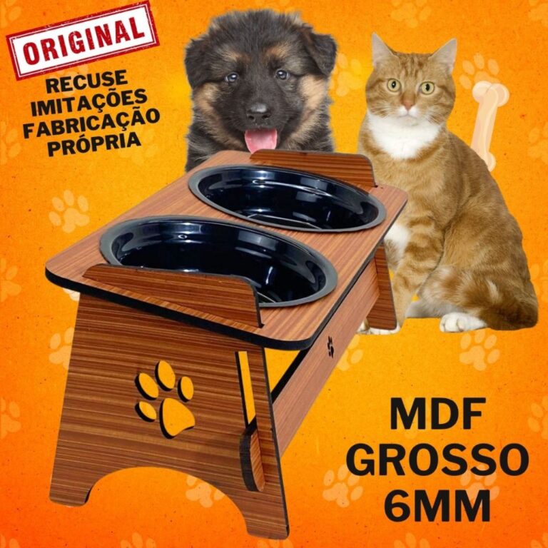 Comedouro  Bebedouro  Pet Suspenso Para Cães e Ga
