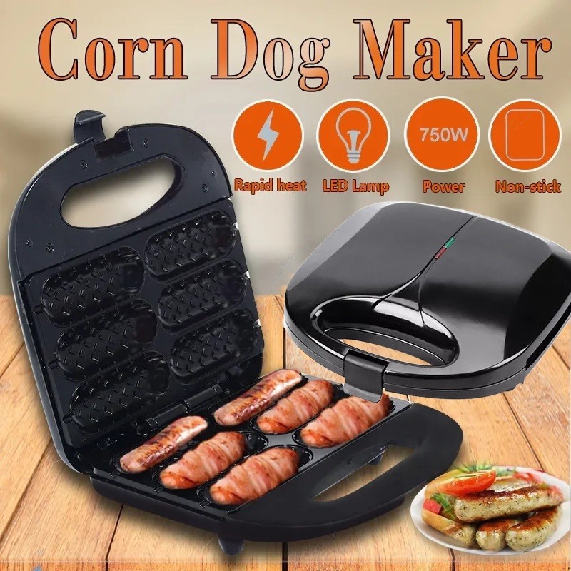 Máquina elétrica antiaderente para fazer crepes e cachorros-quentes para fazer cachorros-quentes de