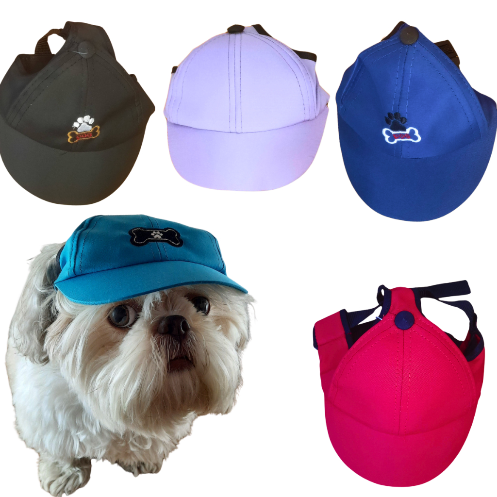 Boné Aba Dura Pet Boné Cães e Gatos Macho e Fêmeas Roupa Para Cachorros Capacete Pet Roupa cachorro