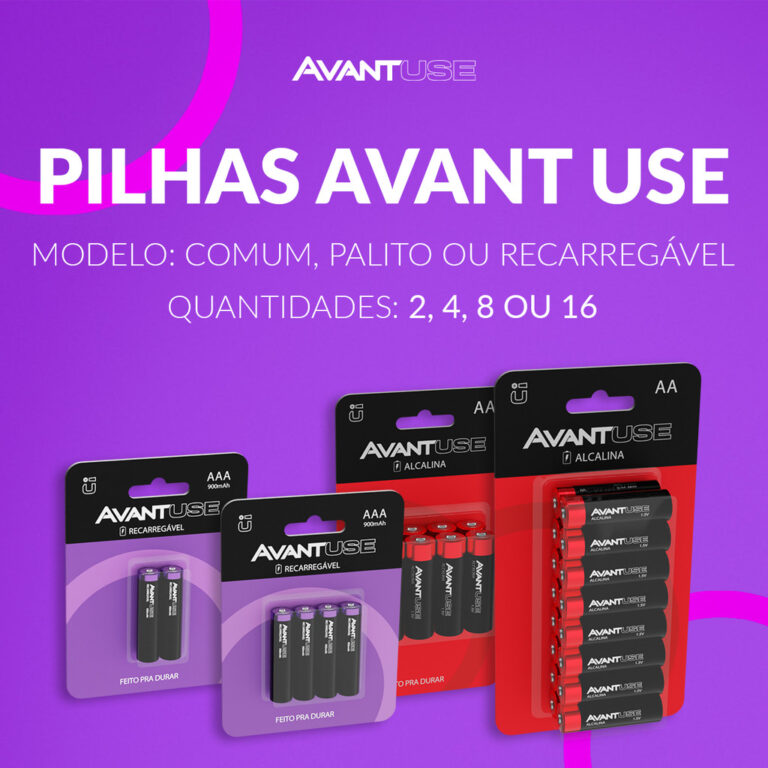 Kit 4, 8 ou 16 Pilhas Recarregável ou Alcalina AA