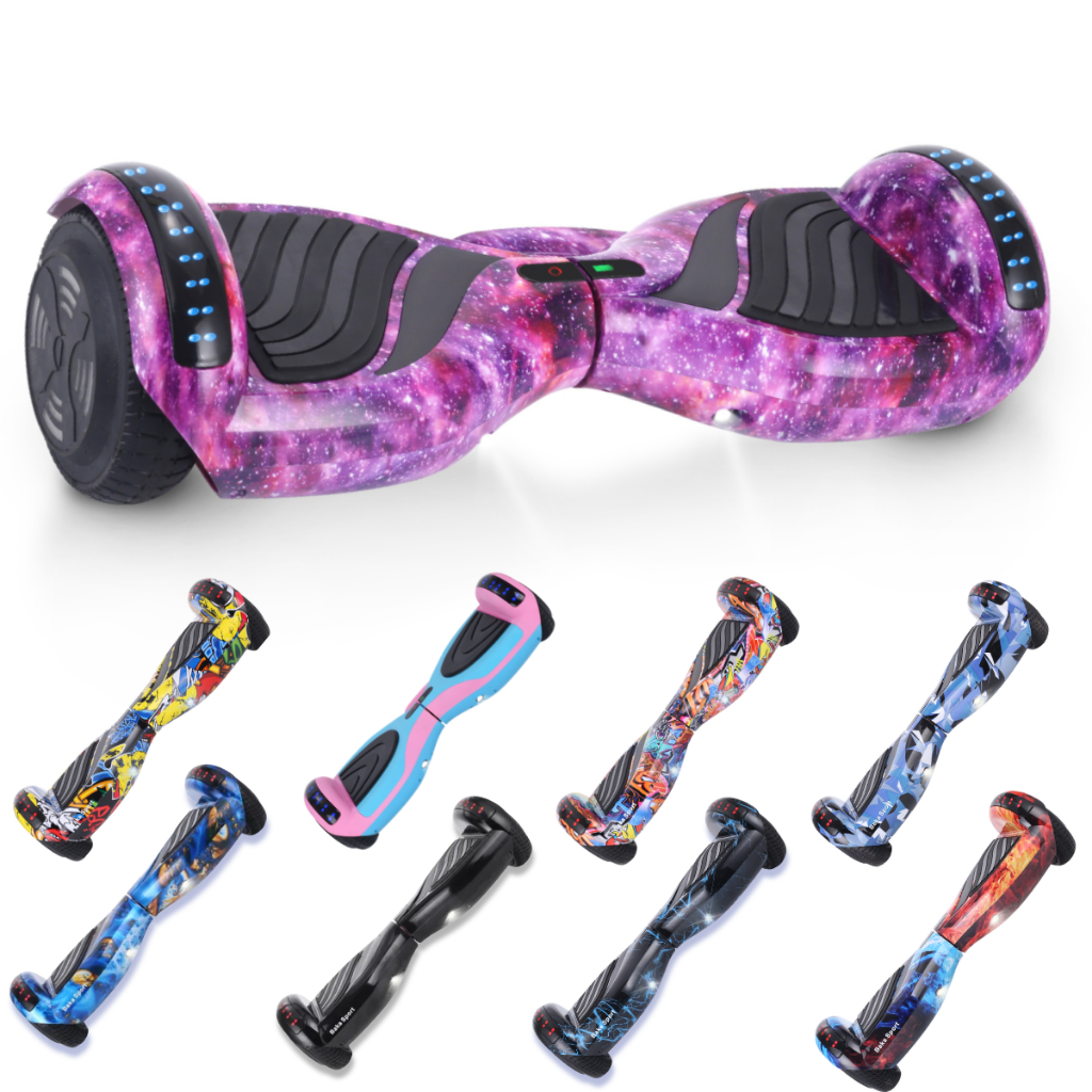 BAKA SPORTS Skate Eletrico Hoverboard 6.5 800W com Bluetooth e Caixa de Som Hoverboard Infantil