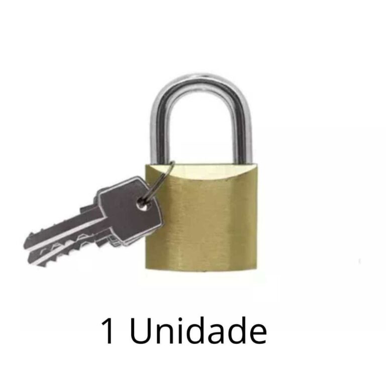 Cadeado Pequeno 20mm Para Malas Bolsa Janelas Com 
