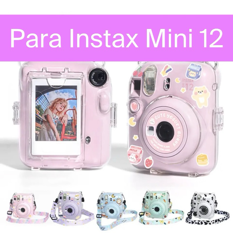 Bolsa Capa Case para Câmera Instax Mini 12 compartimentos para fotos