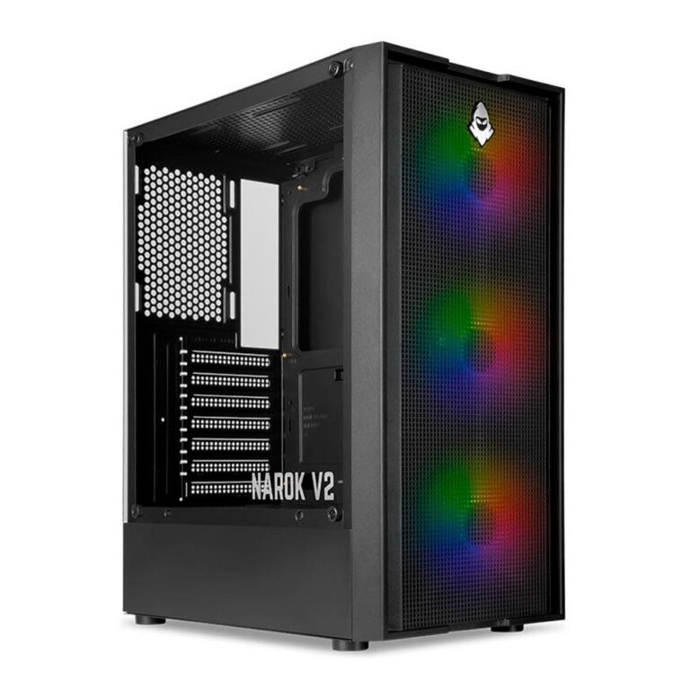 Gabinete Gamer Mancer Narok V2, Rainbow, Mid-Tower