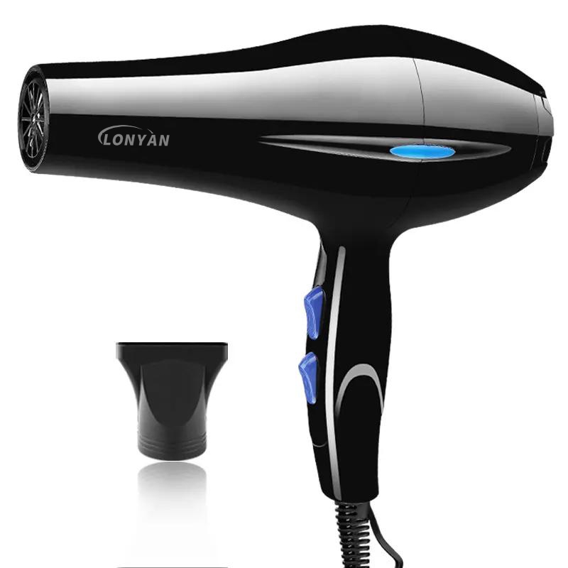 Secador de Cabelo Profissional 220V 127V 5 Níveis Ar quente e frio Turbo  Alta Potência Rápido Secag