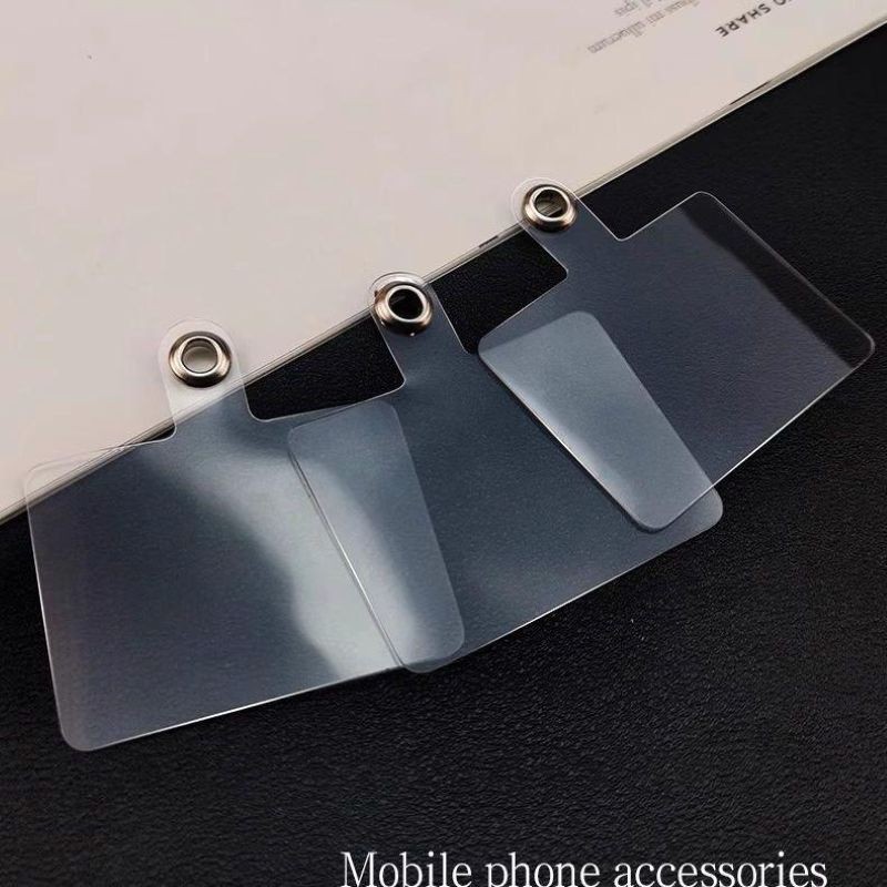 Kit  Com 10 Unidades Suporte Para Cordao Telefone Celular Almofada De TPU Transparente
