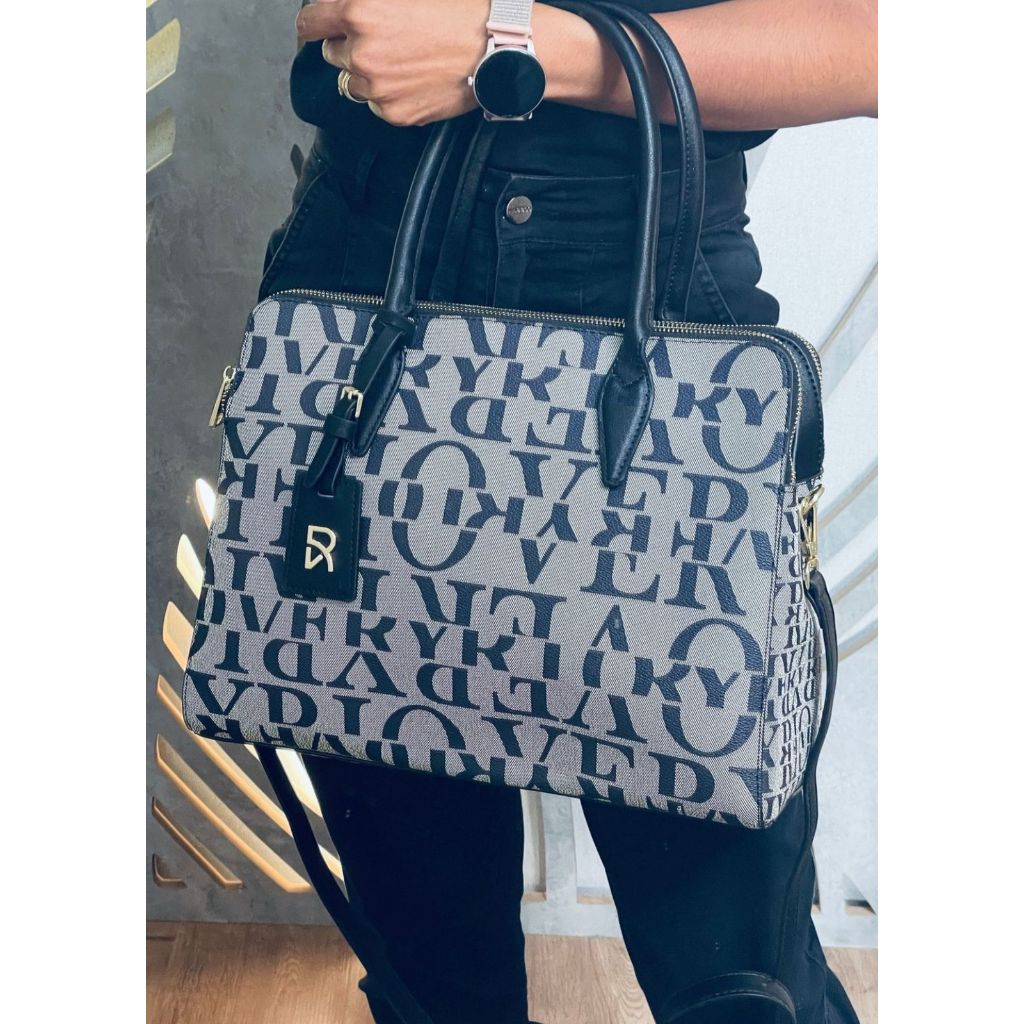 Bolsa Feminina Veryrio Reforçada Trabalho Notebook Espaçosa Alça Transversal e de Ombro Elegante Est