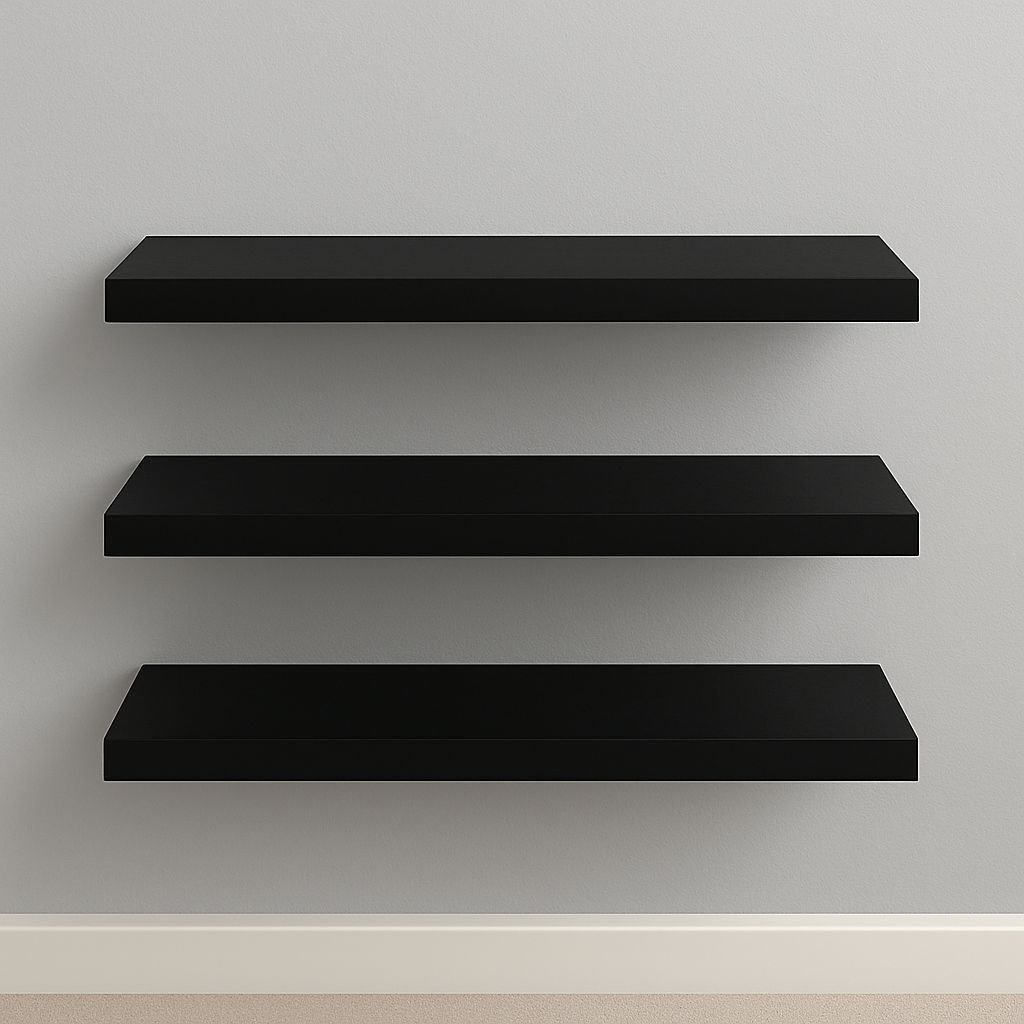 Kit 3 Prateleiras 30cm MDF Luxo Nichos Sala Cozinha Quarto Banheiro Com Kit De Instalação