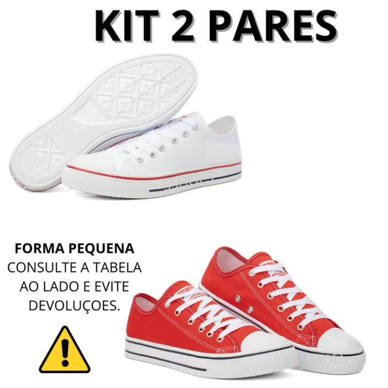 Kit 2 pares Tenis masculino tênis feminino  $tar 