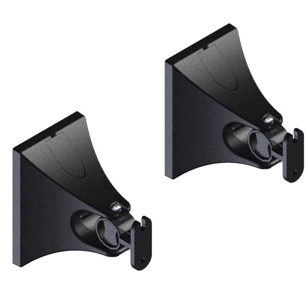 SUPORTE PARA CAIXA DE SOM DE PAREDE HOME THEATER UNIVERSAL P/ CAIXA DE SOM ACÚSTICA – PRETO – CONTÉM