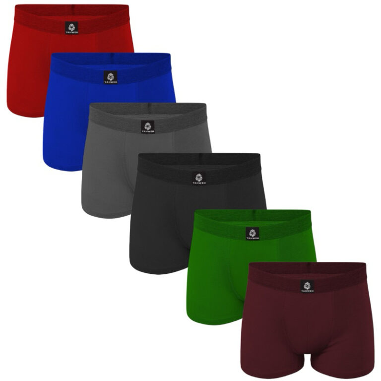 kit 8 cuecas boxer Microfibra Masculina Lisa bojo 