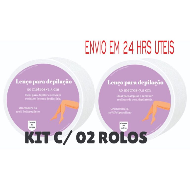 KIT O2 ROLOS TNT PARA DEPILAÇAO, 50 metros gramat