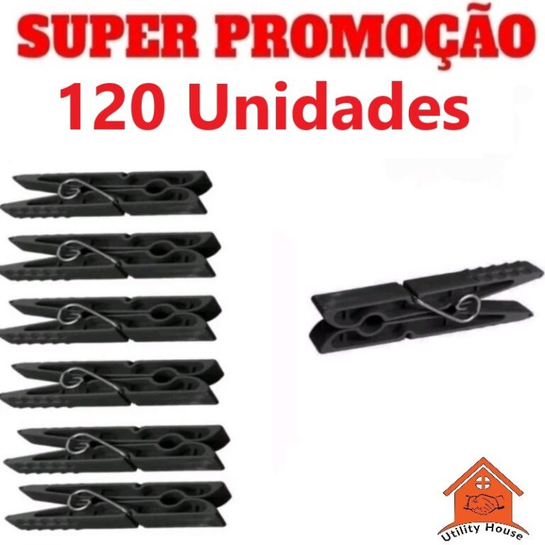Kit 120 Unidades Prendedor plástico P cod:001
