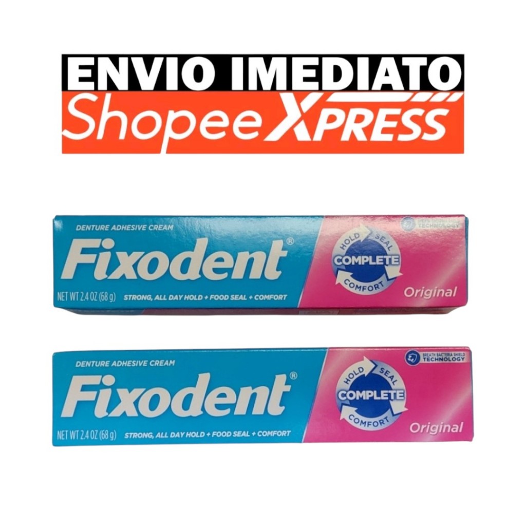 2 Fixodent Original 68g (2 Tubos) 100% Original