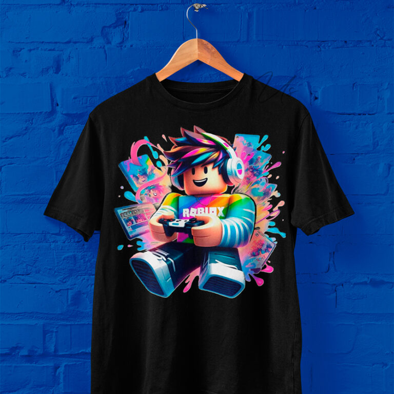 Camiseta infantil Roblox  Estampada Menino Menina 