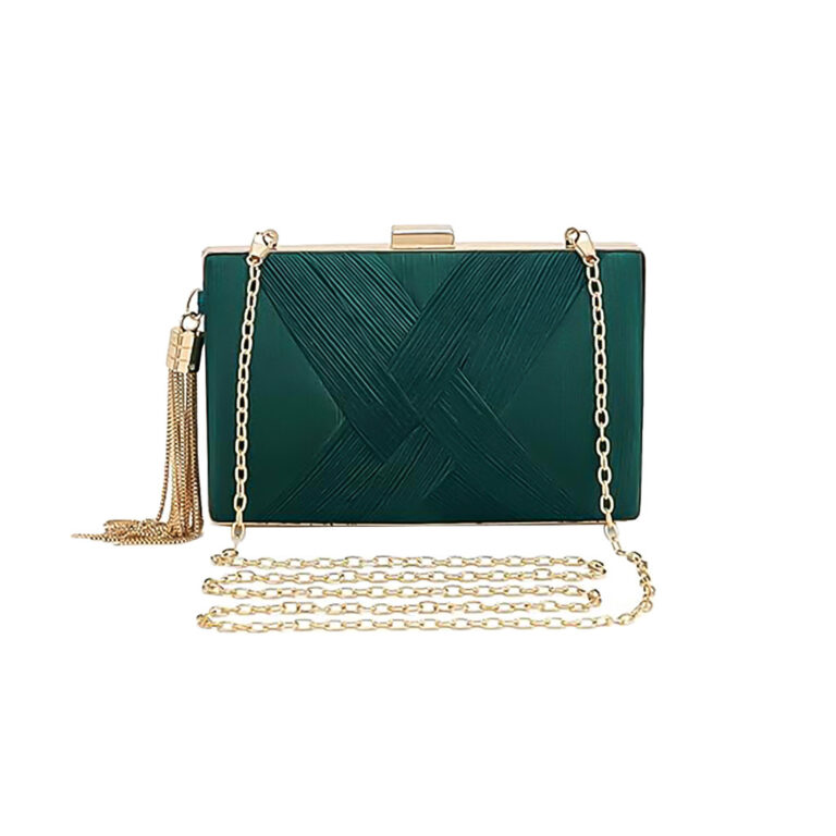 Bolsa Clutch Feminina Texturizada com Brilho e Al