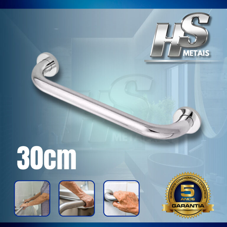 ALÇA DE SEGURANÇA 30CM PARA BANHEIRO BARRA DE AP