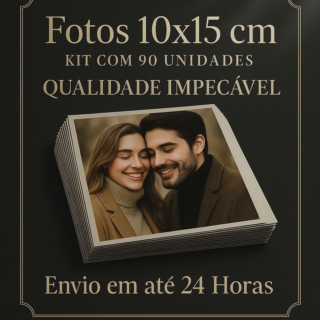 Revelação de Fotos 10x15cm | Kit 10 a 100 Unidades | Alta Qualidade | Envio em 24h | Cores Vivas