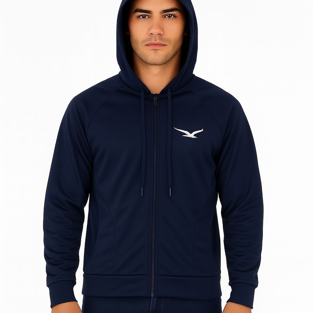 Jaqueta Jogger Chimpa Com Bolsos Touca E Ziper Origins