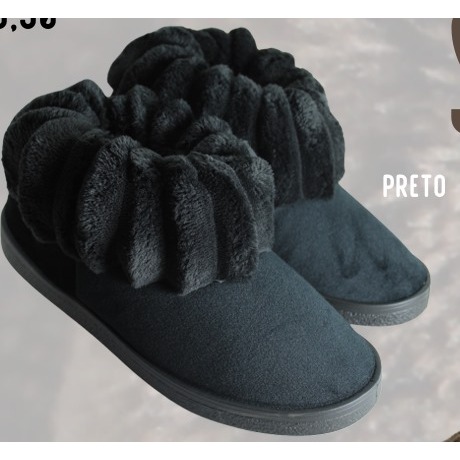 Pantufa Bota Polar Toda Peluciada Super Quentinha 