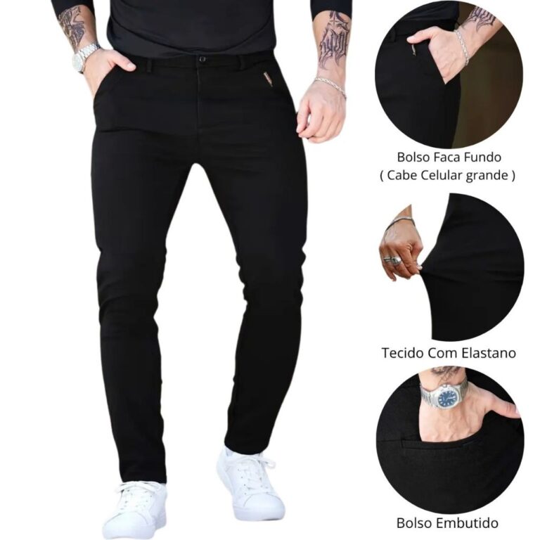 Calça Alfaiataria Varias Cores Sport Fino Masculi