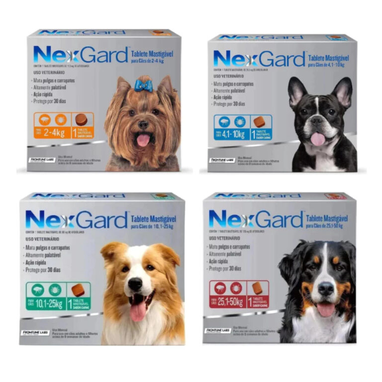 Nexgard Antipugas e Carrapatos todos os tamanhos 1