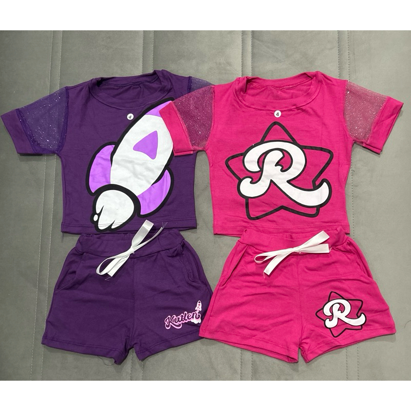 conjunto os rosas emily vick e Kethylen infantil-juvenil.