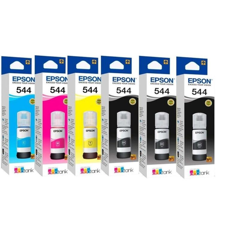 Kit 6 Tintas T544 Para L1110 L3110 L3150 L3160 L32
