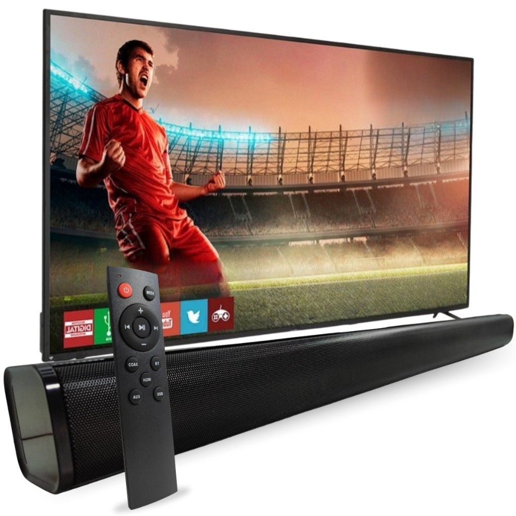 Caixa De Som Bluetooth Soundbar Home Theater Para Smart Tv Bluetooth RCA e P2 Pronta Entrega