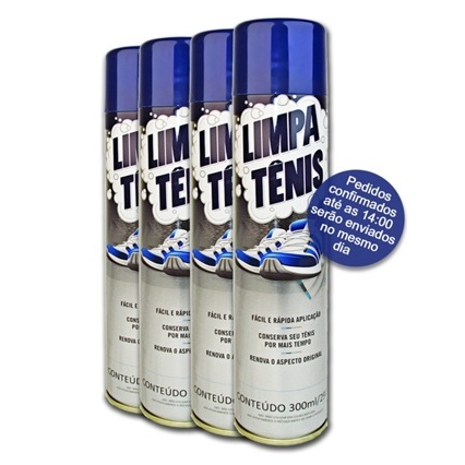 Kit 4 unidades Limpa Tênis Branco e Colorido Petr